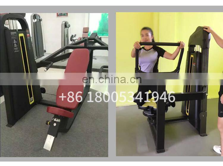 Commercial gym equipment strength exercise machine seated Incline Chest Press