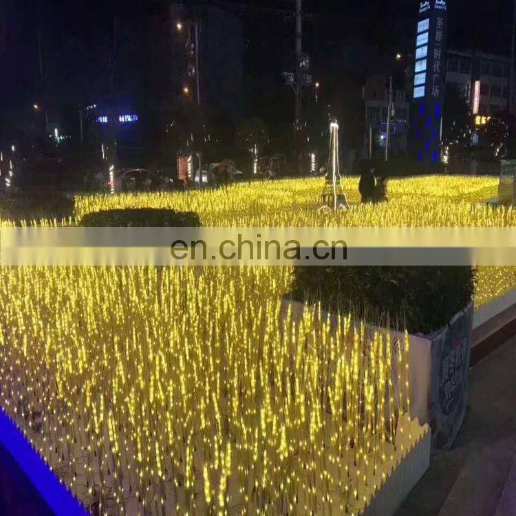 Hot Led Wheat light Outdoor Decorative Garden Lights simulation luminescence Wheat light ABS hair rod copper wire Wheat light