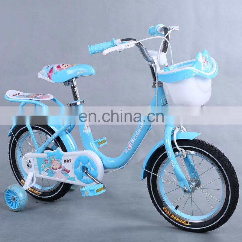2019 fashion 12 inch kids bike with training wheel / CE standard bicycle kids for girl with light