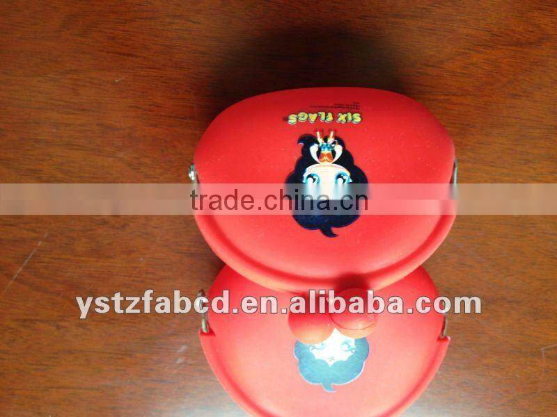 2016 Hottest sale Imprinting Silicone coin purse lady's wallet high quality coin purse from china