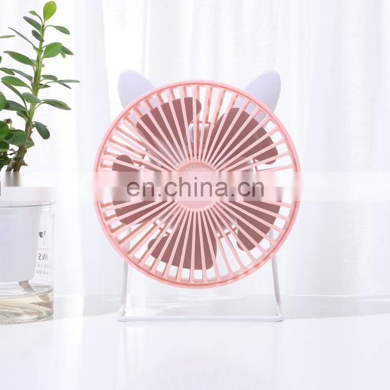 New hot-selling USB Plug Mini Portable Plastic Personal Cooling Cooler USB desk fan with cat ears