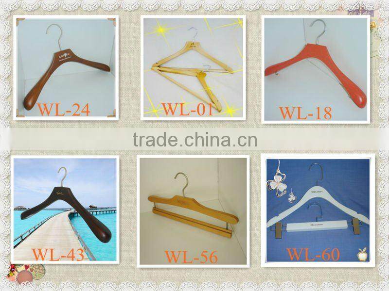 LL-11 movable custom wood hangers metal cloth hanger