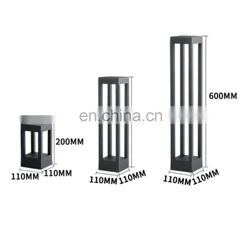 Outdoor Waterproof Lawn Lamp Modern Simple Garden Landscape Pillar light Pathway landscape Villa Garden Bollard Light