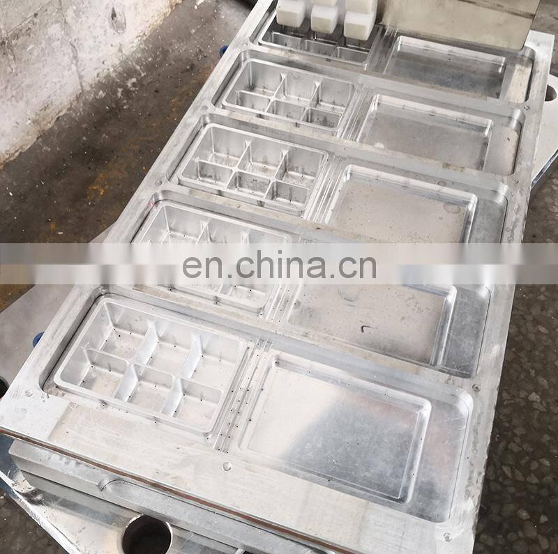 PCL450 Clear Plastic PET 6 Wax candle Melt Clamshell Candle Trays forming Machine