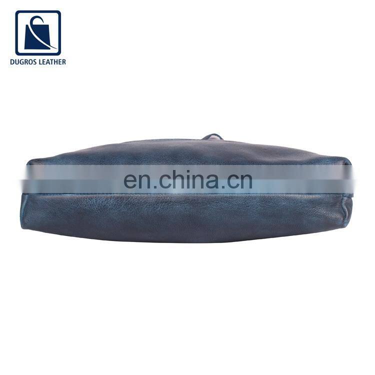 Vintage Style Good Quality Silver Antique Fitting Elegant Look Women Genuine Leather Shopper Shopping Bag for Sale