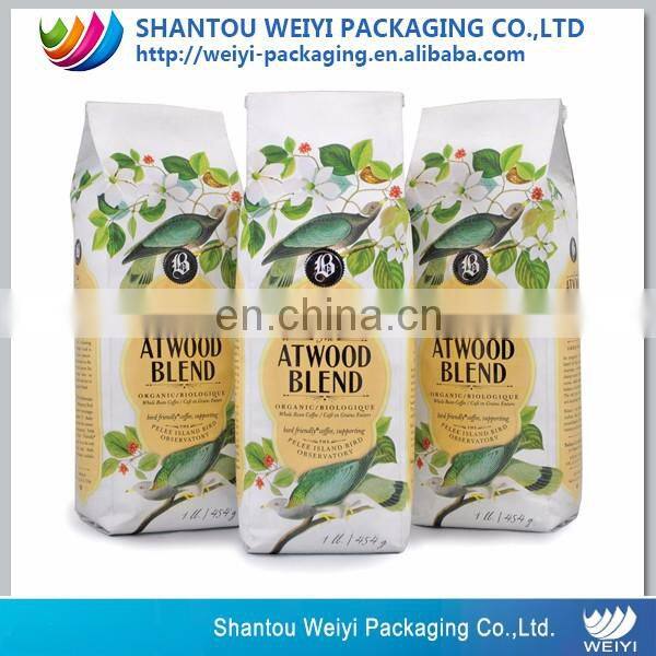 custom packaging stand up pouch 10kg kraft paper packaging coffee bag