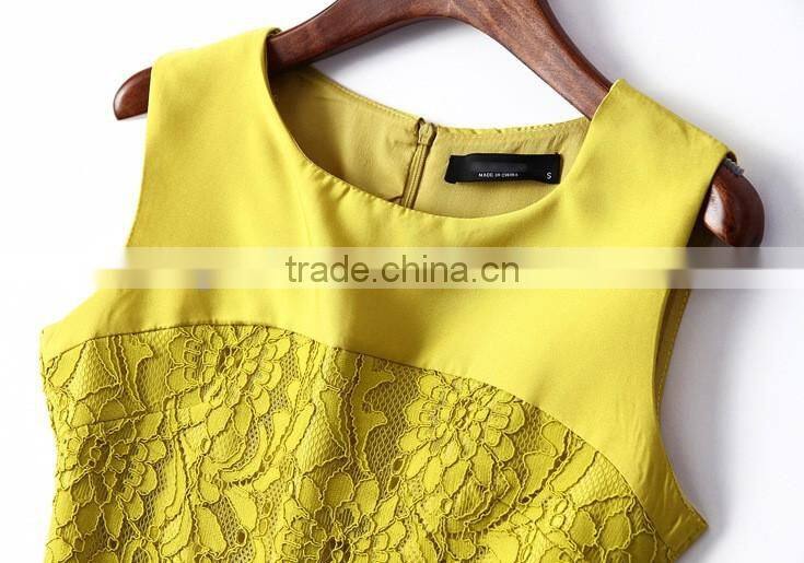 Sexy Slim Dress Sleevess Lace Dress womans evening dress