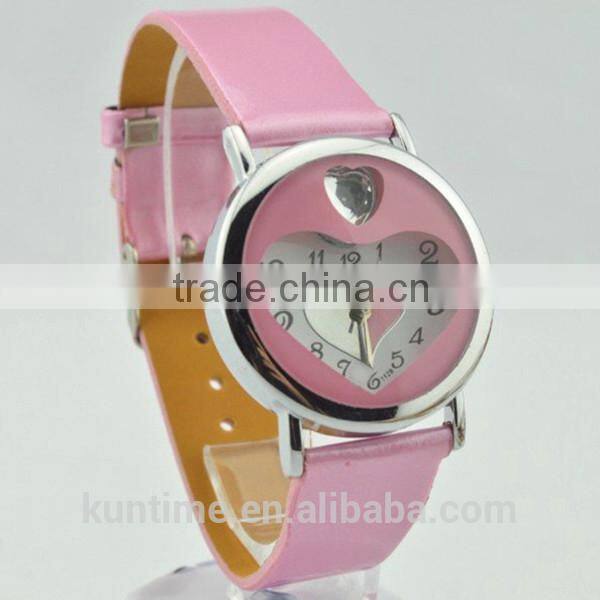 fashion promotion gift watches with quartz analog movt, stainless steel case back