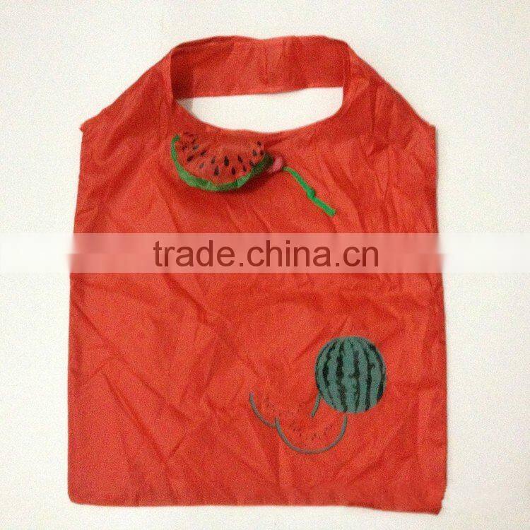 Good quality canvas strawberry drawstring bag, nylon string shopping bag