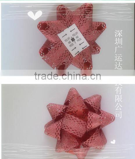 Festivel Decoration Items star ribbon bow and ribbon roll for gift/present decoration