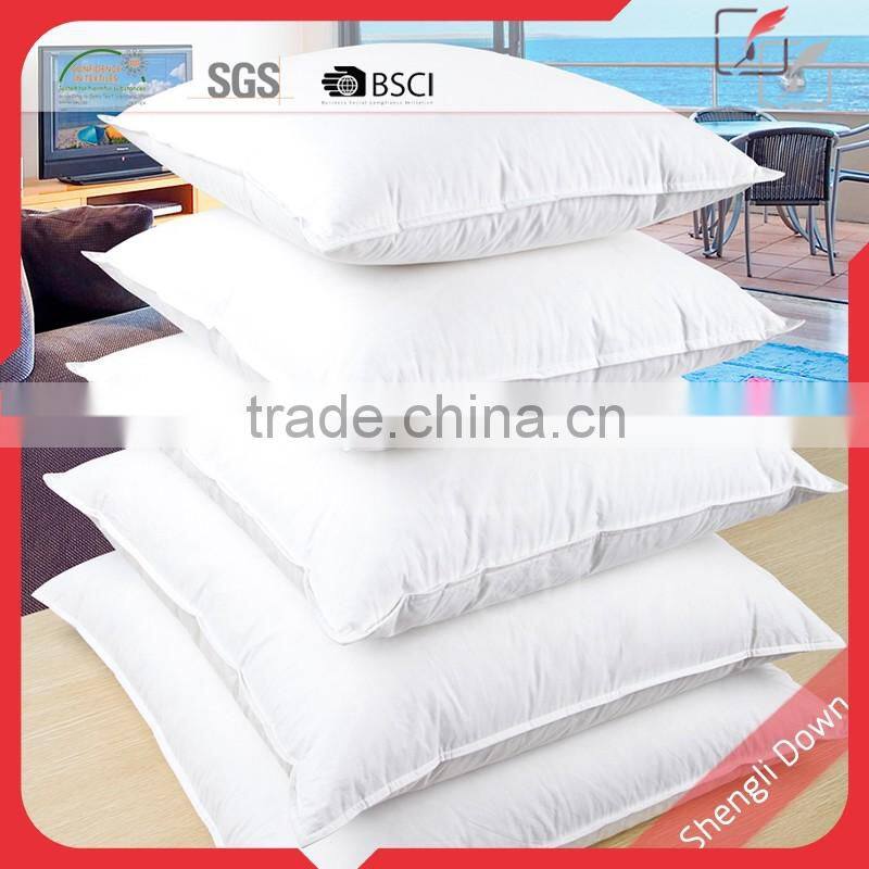 Polyester pure goose down feather filled cushion