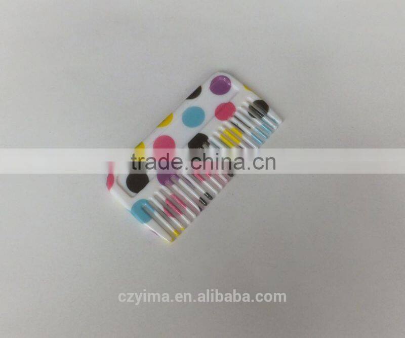 New developed colored circle pattened horse mane tail comb/horse cleaning