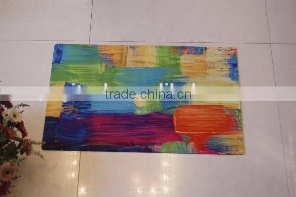 Natural rubber custom digital printed antique cast iron door mat for indoor