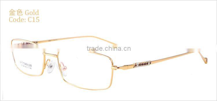 Full-rim half titanium 2012 latest design spectacle eyewear frames made in china for wholesale