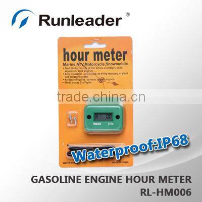 Digital Inductive Waterproof Gasoline Engine Hour Meter Running Hours Meter For Motorcycle,Marine,Jet Ski,Boat