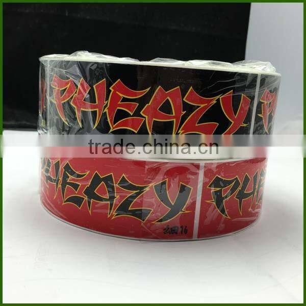 Manufacturer Hot Sell Eggshell Gloss Paper sticker labels with gloss lamination