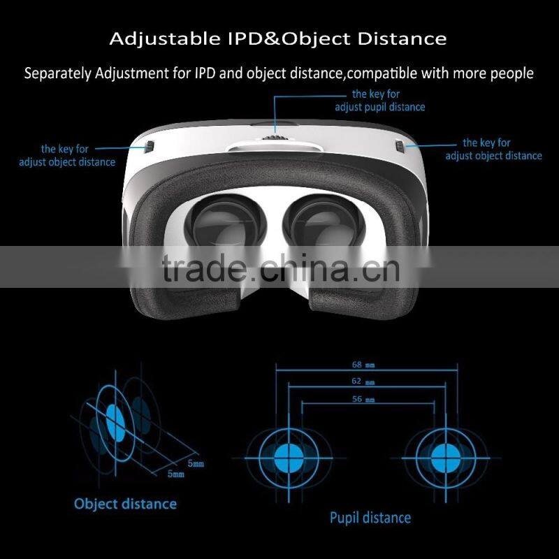 2016 Best cellphone smartphone Mobile 3D vrarle vr box 2.0 HD VR head-mounted virtual reality glasses