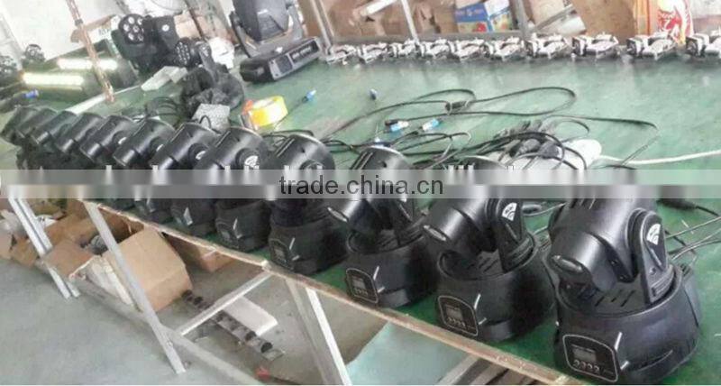 Disco dmx mini led moving head light 1pcs x 15w white lamp