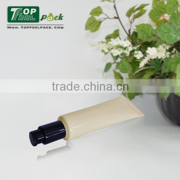 New Design 100ml Cosmetic Tubes with Airless Pump Cap, Cosmetic Pump Tube