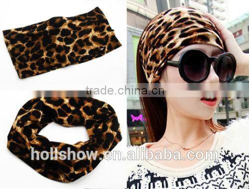 Fashion Ladies Trend All-match Leopard Elastic Headband
