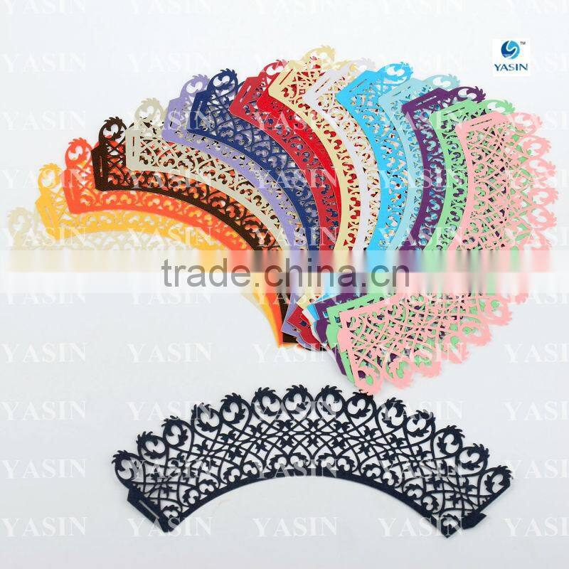 Popular Cheap Hollowed-out Laser Cupcake Wrapper