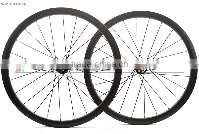 hot saling 2 Years warranty road bike 30mm disc 25mm wide clincher wheel,disc braking wheel 700C wheels with novatec hub