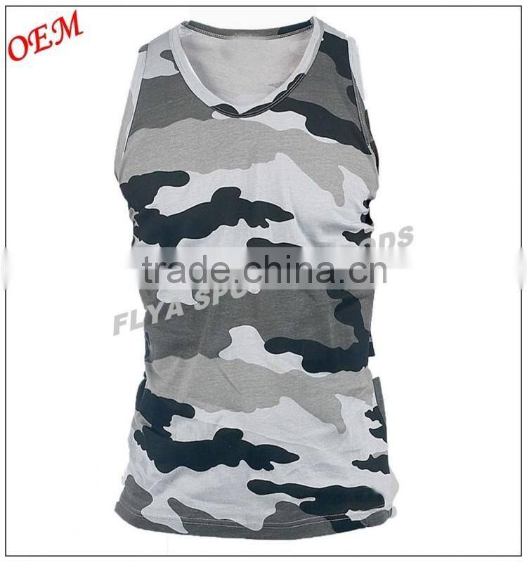 Super ribbed Military Muscle bodybuilding tank top, Gym stringer vest mens camo singlet