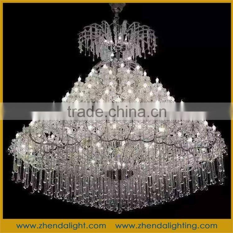 Large crystal chandelier ceiling light hotel lamp, crystal Candle chandelier, wedding decoration chandelier