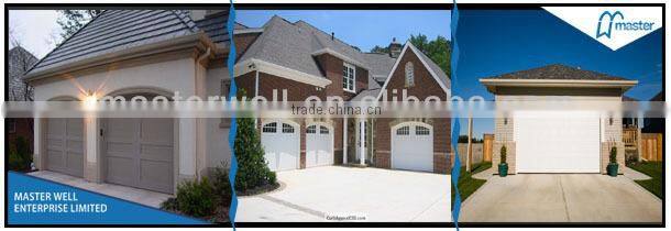 Automatic Residence Door Garage Panel with wooden grain color