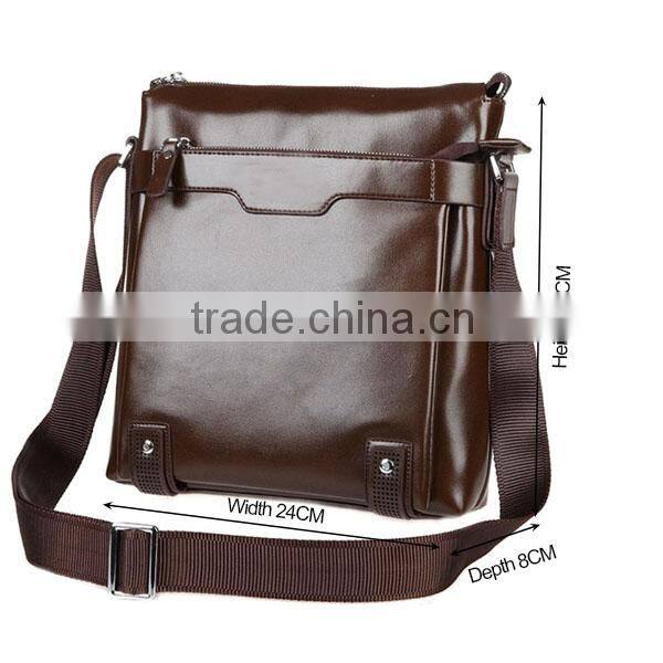 Cheap high quality lightweight men's leather kids briefcase