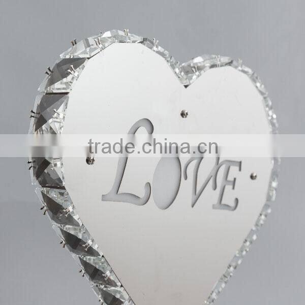 LOVE word crystal table lamp