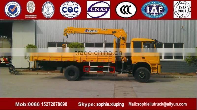 Famous Dongfeng 4x4 Truck Mounted Crane Truck With Crane