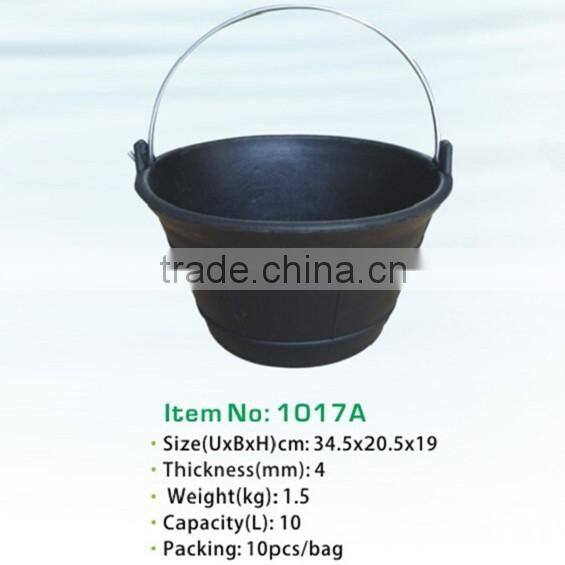 recycled rubber buckets pails,strong cement barrel