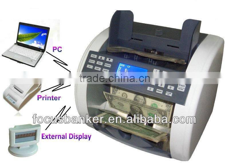 (hot ! ) mix value counting machine/currency counter/money detector with UV MG IR fake note detection for Guinean Franc(GNF)