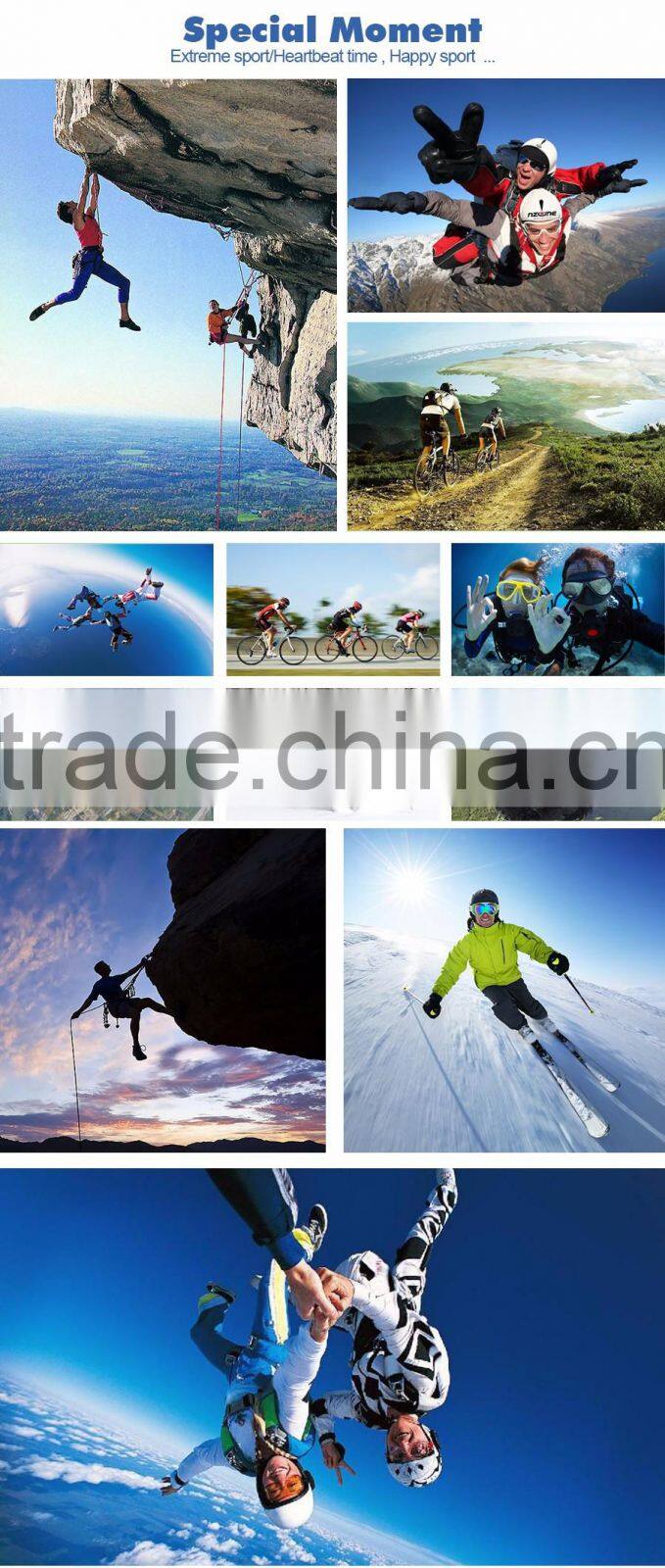 360VR WIFI Remote download 30 metres Waterproof sport camera 4K Video Dual Screen Action Camera DV