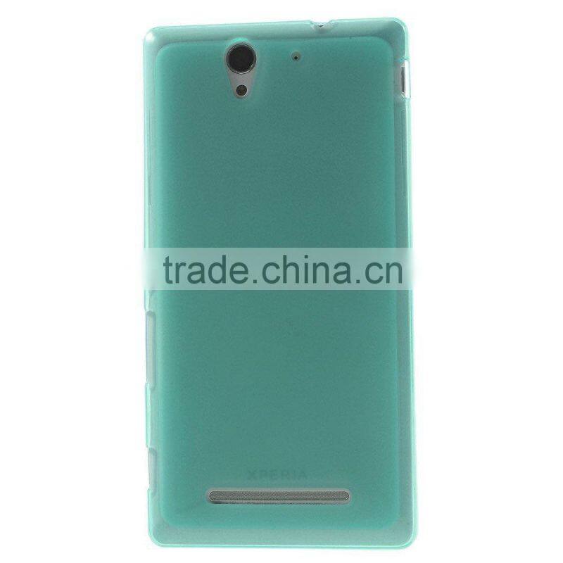 Keno Outer Glossy Inner Matte TPU Gel Cover Case for Sony Xperia C3