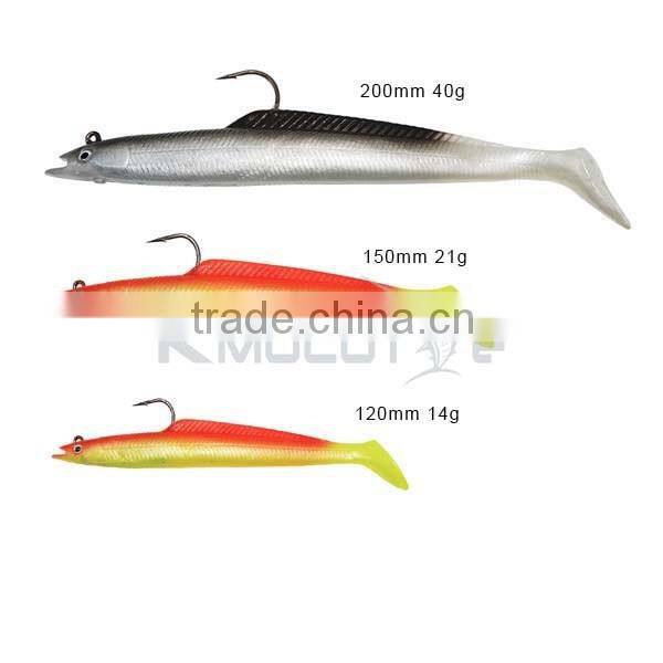 12cm SAND EELS COARSE SEA FISHING SAND EEL JIG HEAD LURES BASS