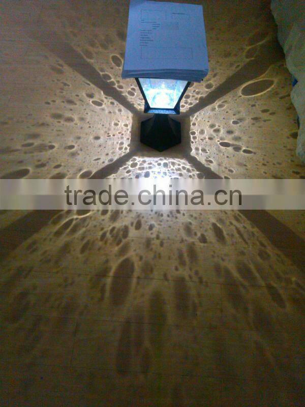 Stay On Whole Night 300 Lumen Post Mount Outdoor Black LED solar garden light