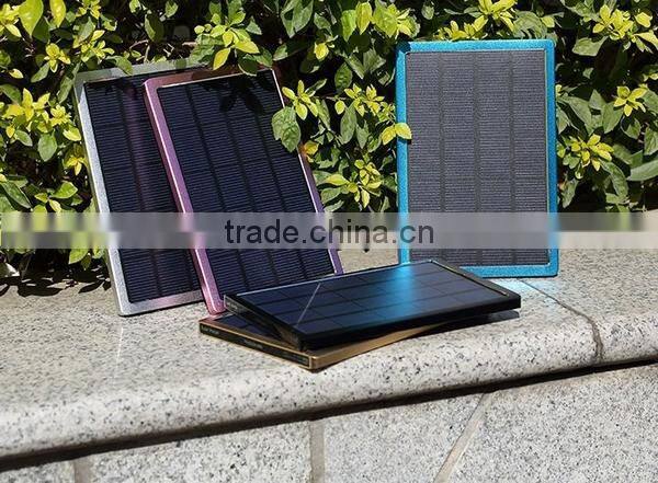 AWC608 10000mah universal solar panel slim 10000mah solar power bank 10000mah battery charger