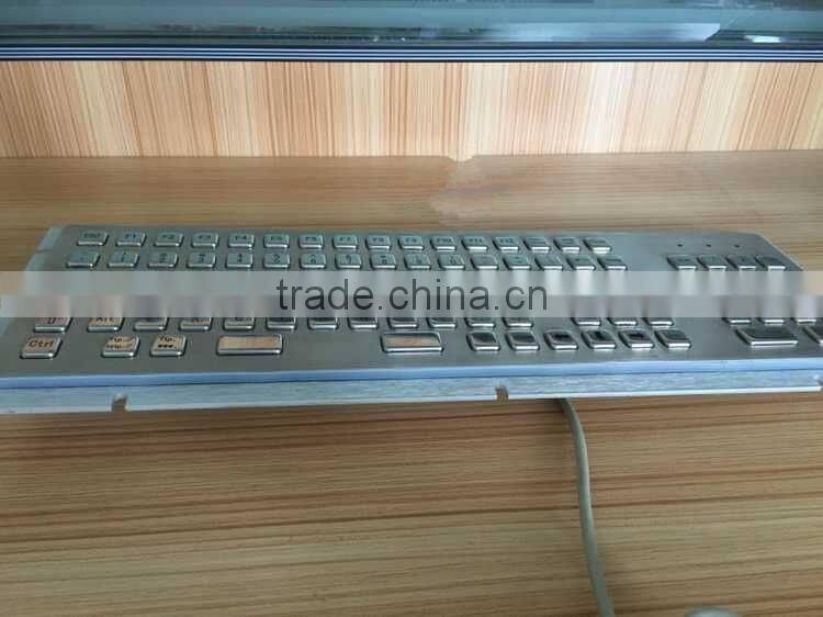 Custom metal keys keyboard with function keys and numeric keys