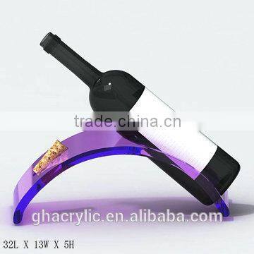 Beautiful and Experienced design acrylic wine display rack,colorful acrylic display rack
