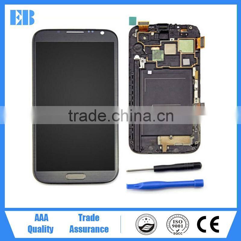Alibaba express for samsung galaxy Note2 N7100 lcd with digitizer assembly