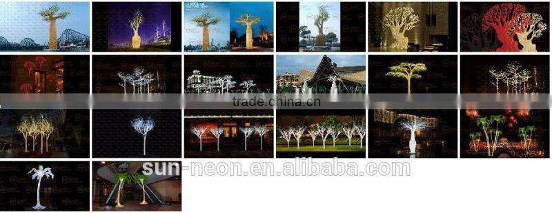 Top Sell High Quality Outdoor Decorative Led Spiral Tree Lighted Blossom Garden Flower