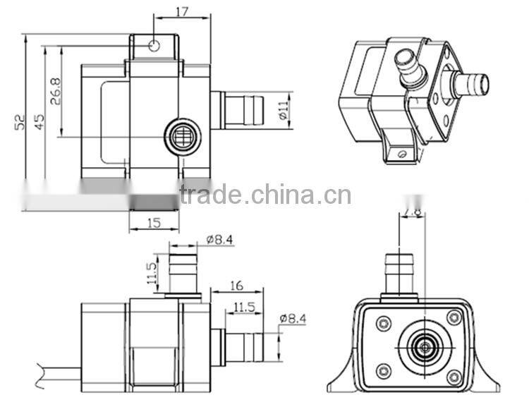 5v 12v dc mini submersible water pump for aquarium solar fountain