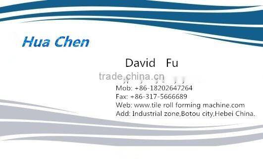 china supplier HC35-27 Galvanized Wall Tile Making Machine / Steel Roofing Profile Cold Roll Forming Machine