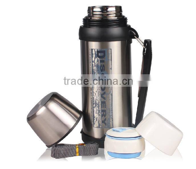 1.8L large capacity sport travel vacuum stainless steel thermos bottle