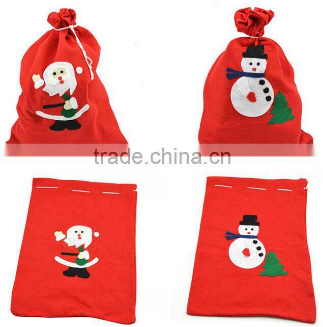 Red Cute Christmas Gift Bag with Differen Design