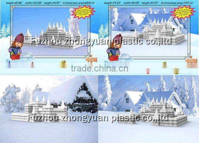 Mix colours PE outdoor kids favorites snow maker