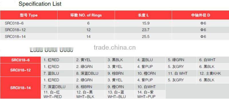 capsule slip ring 018-12 dia.18mm 12wires 2A/Per wires