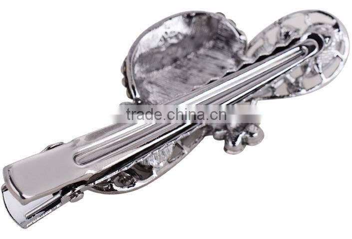 fancy lovely large crystal plain hair clip hair accessory